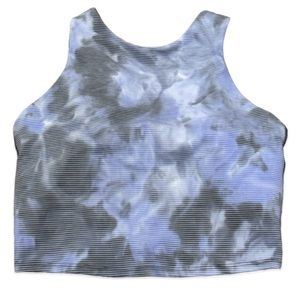 Athleta Blue Digi Crop Top